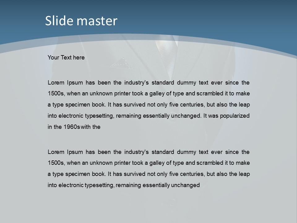 Laundry Necktie Welldressed PowerPoint Template