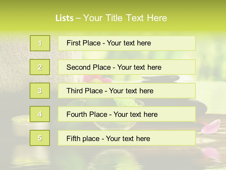 Spa Green Nature PowerPoint Template