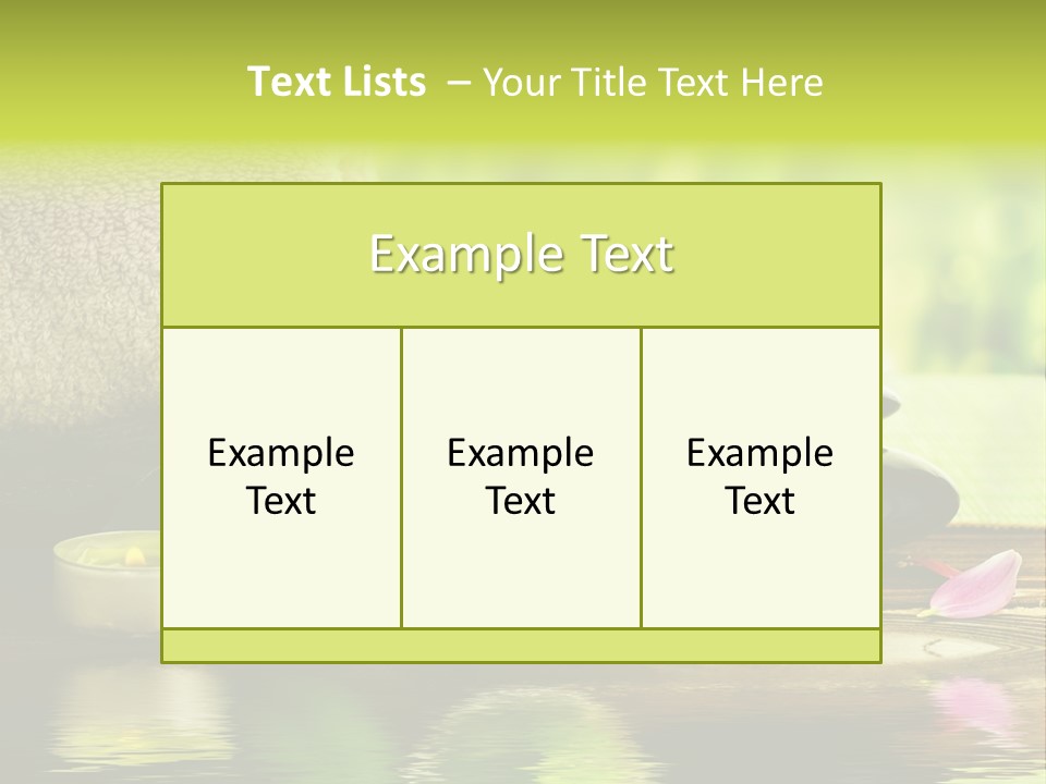 Spa Green Nature PowerPoint Template