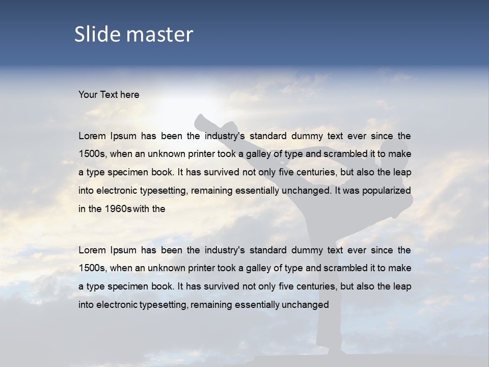 Nature Exercise Lifestyle PowerPoint Template