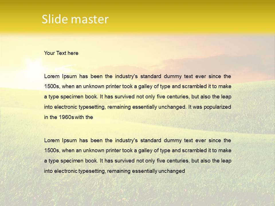 Idyllic Dark Foliage PowerPoint Template