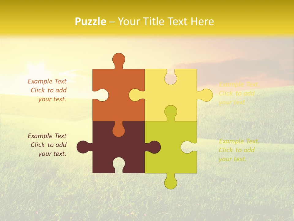 Idyllic Dark Foliage PowerPoint Template