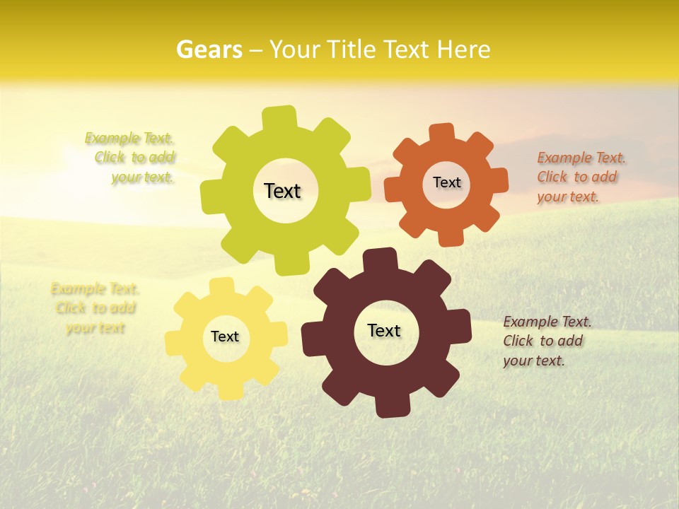 Idyllic Dark Foliage PowerPoint Template