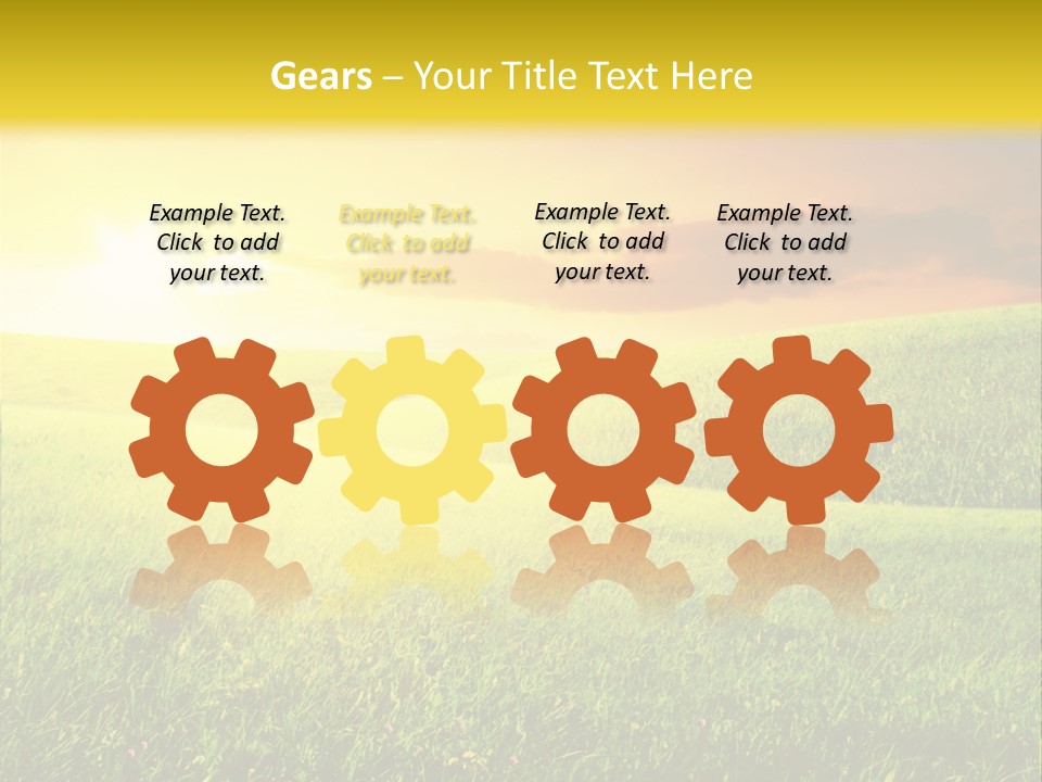 Idyllic Dark Foliage PowerPoint Template