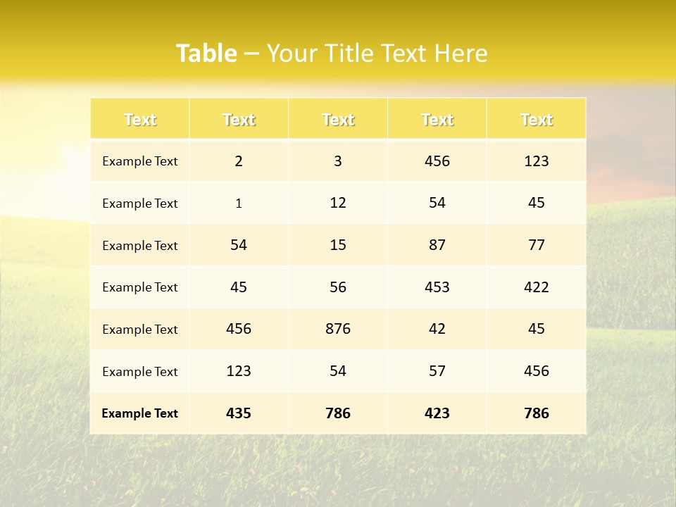 Idyllic Dark Foliage PowerPoint Template