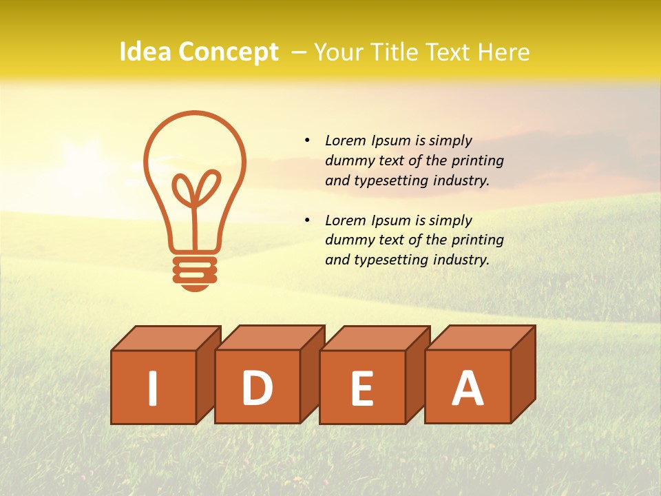 Idyllic Dark Foliage PowerPoint Template