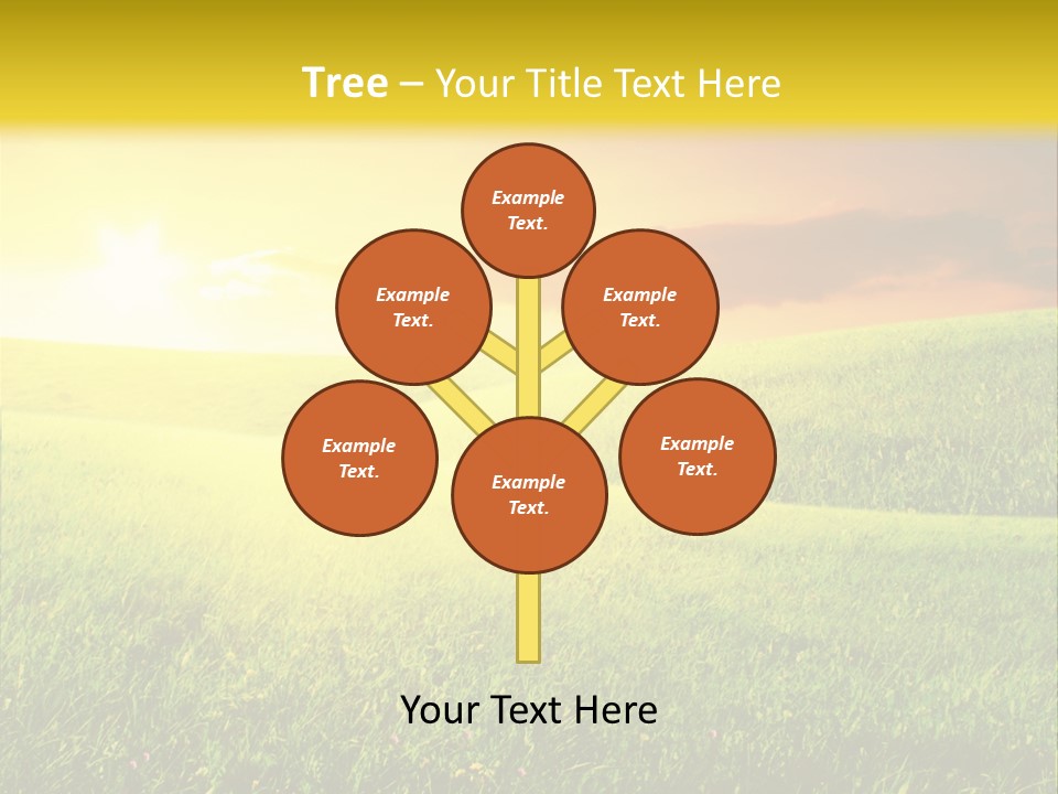 Idyllic Dark Foliage PowerPoint Template