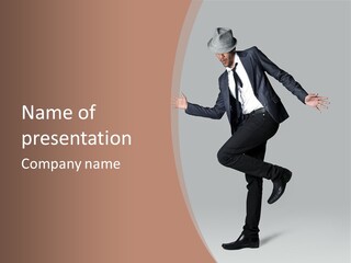 Young Masculine Business PowerPoint Template