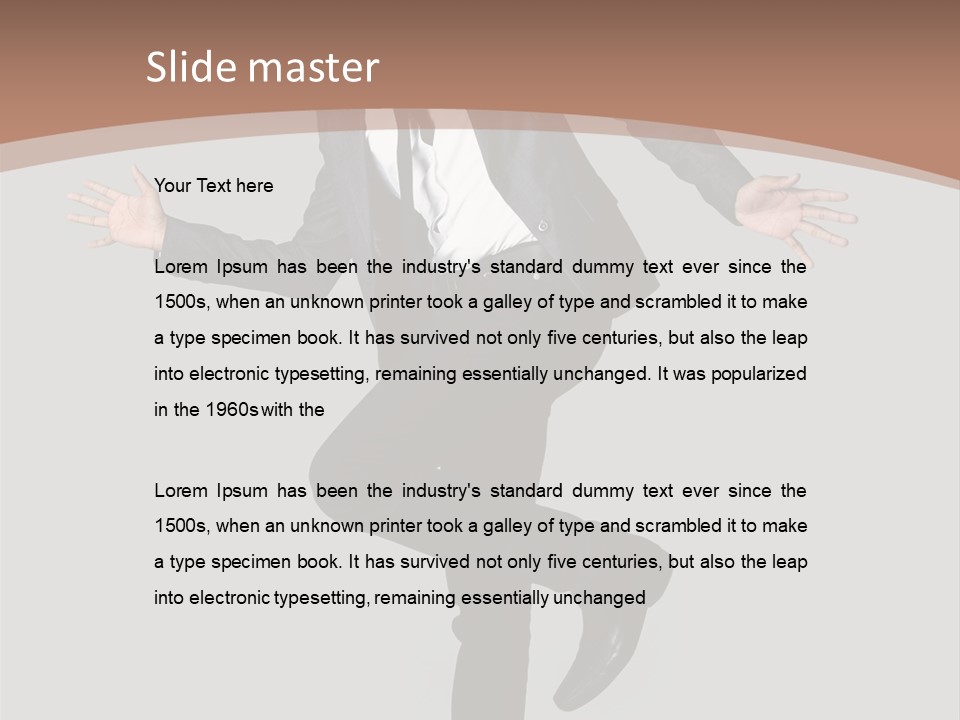 Young Masculine Business PowerPoint Template