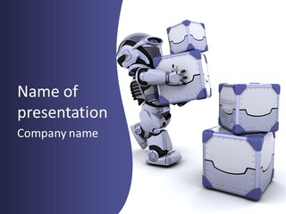 Cute Box Cardboard PowerPoint Template