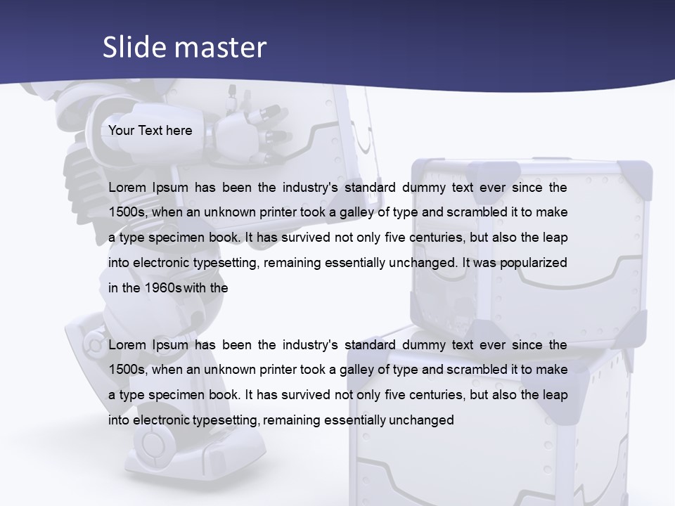 Cute Box Cardboard PowerPoint Template