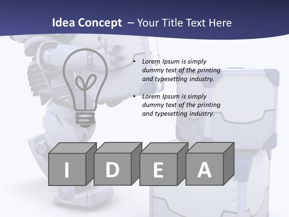 Cute Box Cardboard PowerPoint Template