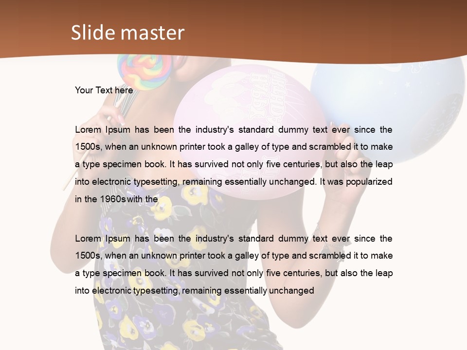 Lipstick Black Charming PowerPoint Template