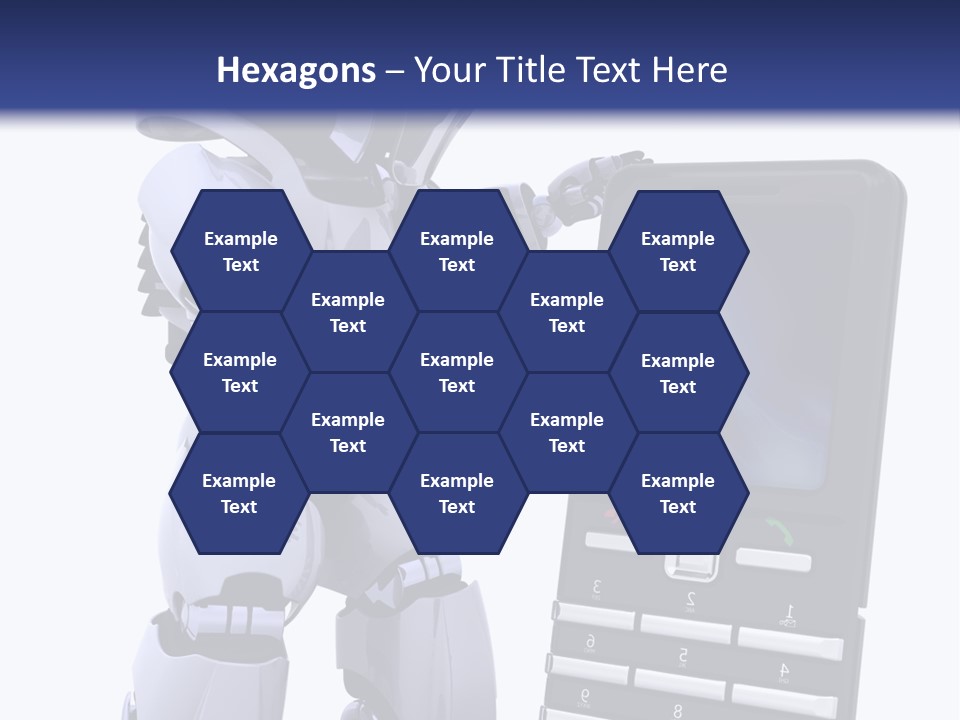 Message Lcd Keyboard PowerPoint Template