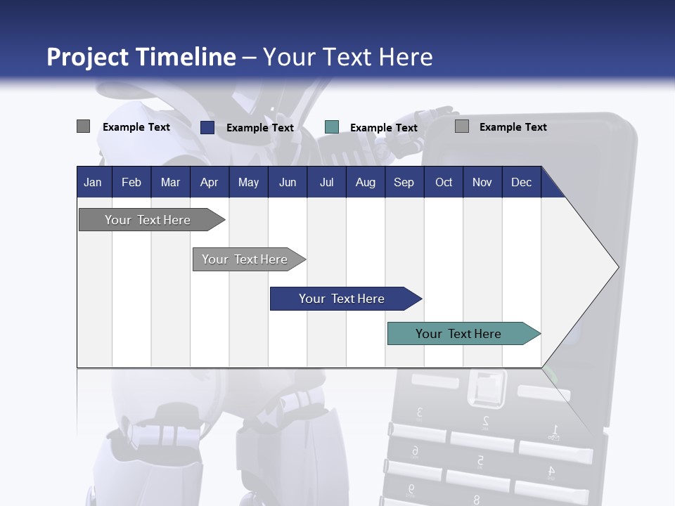 Message Lcd Keyboard PowerPoint Template