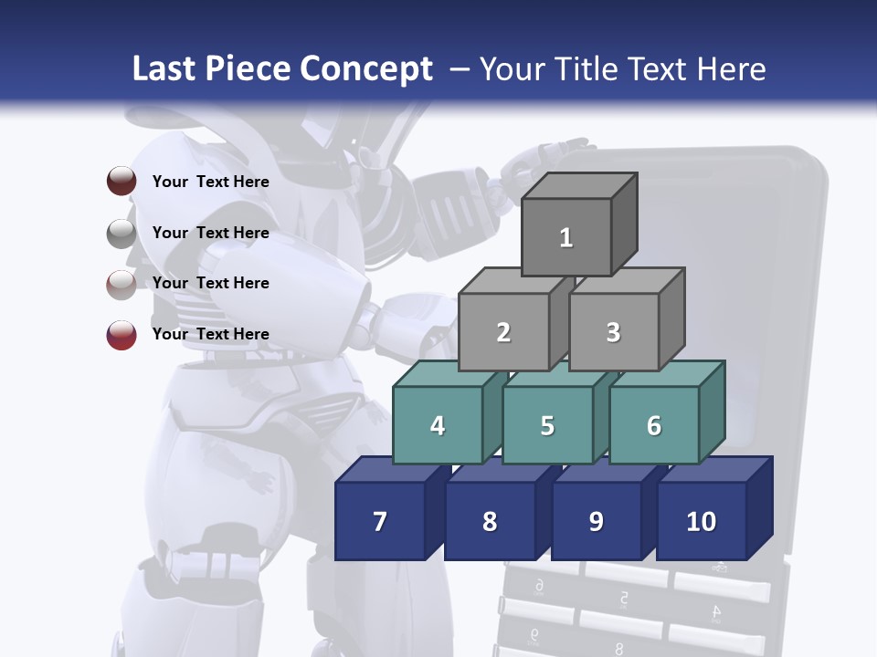 Message Lcd Keyboard PowerPoint Template