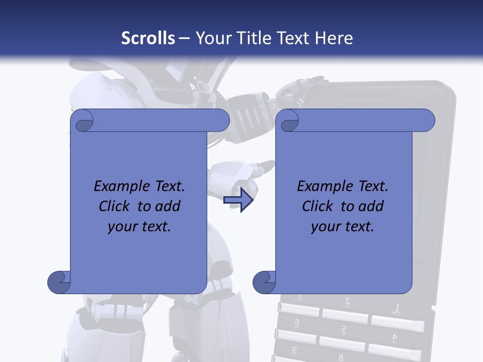 Message Lcd Keyboard PowerPoint Template