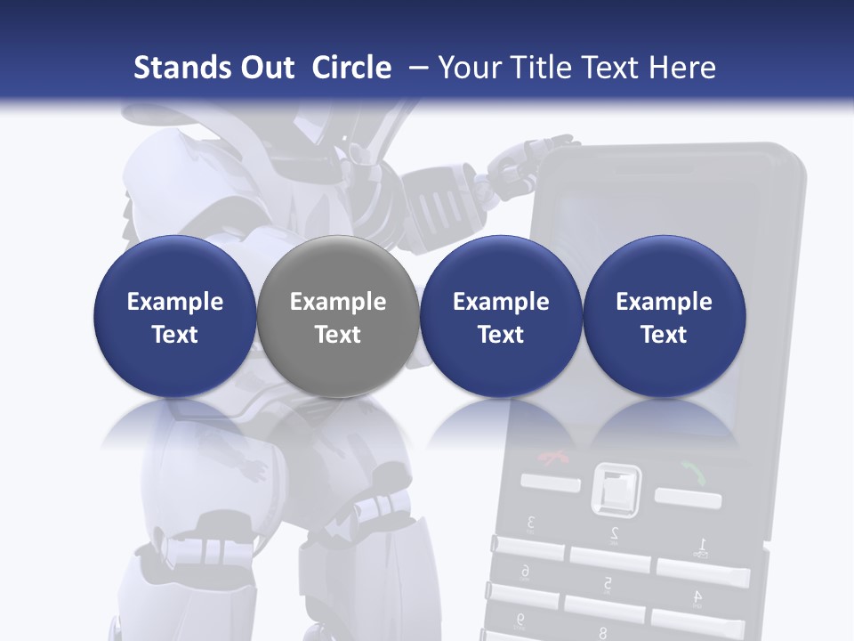 Message Lcd Keyboard PowerPoint Template
