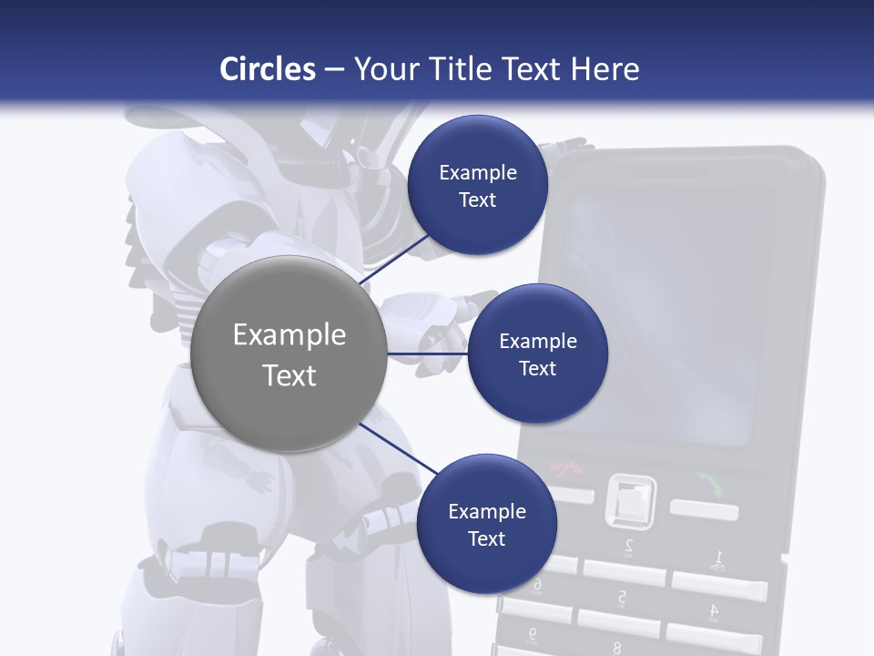 Message Lcd Keyboard PowerPoint Template