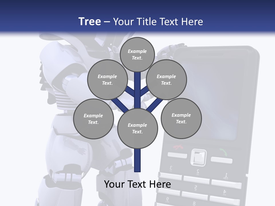 Message Lcd Keyboard PowerPoint Template