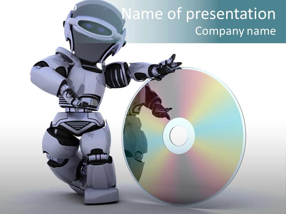 Plastic Man Disk PowerPoint Template