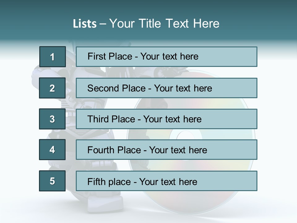 Plastic Man Disk PowerPoint Template