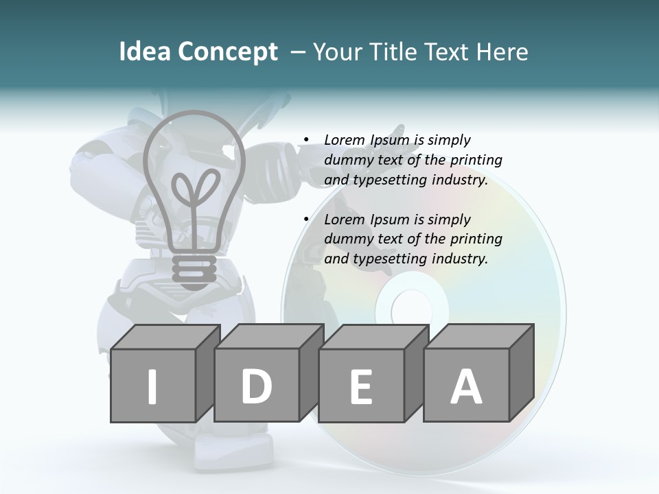 Plastic Man Disk PowerPoint Template