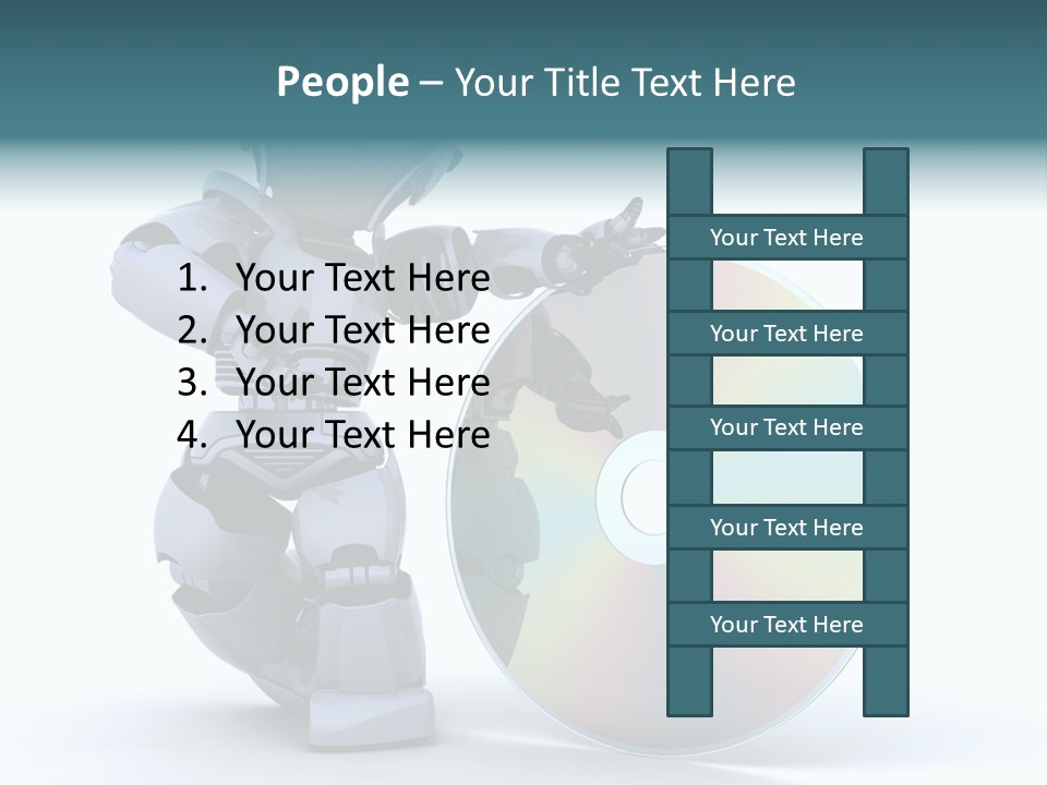 Plastic Man Disk PowerPoint Template