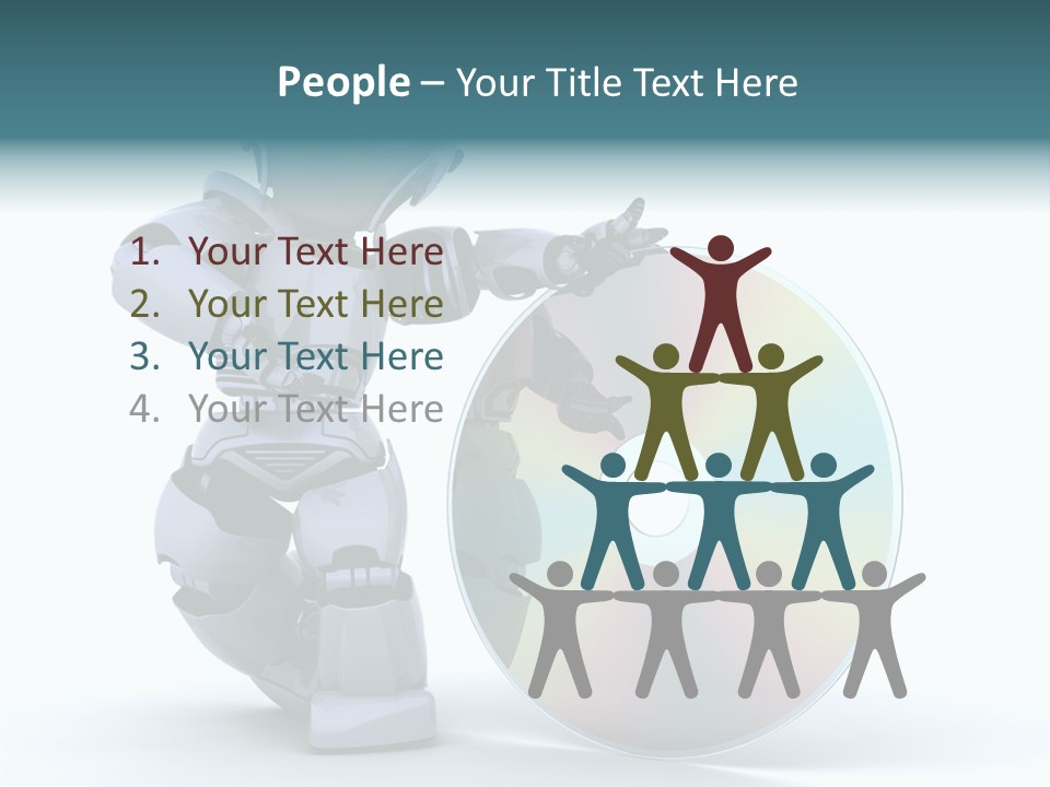 Plastic Man Disk PowerPoint Template