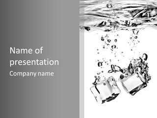 Glass Liquid Wet PowerPoint Template