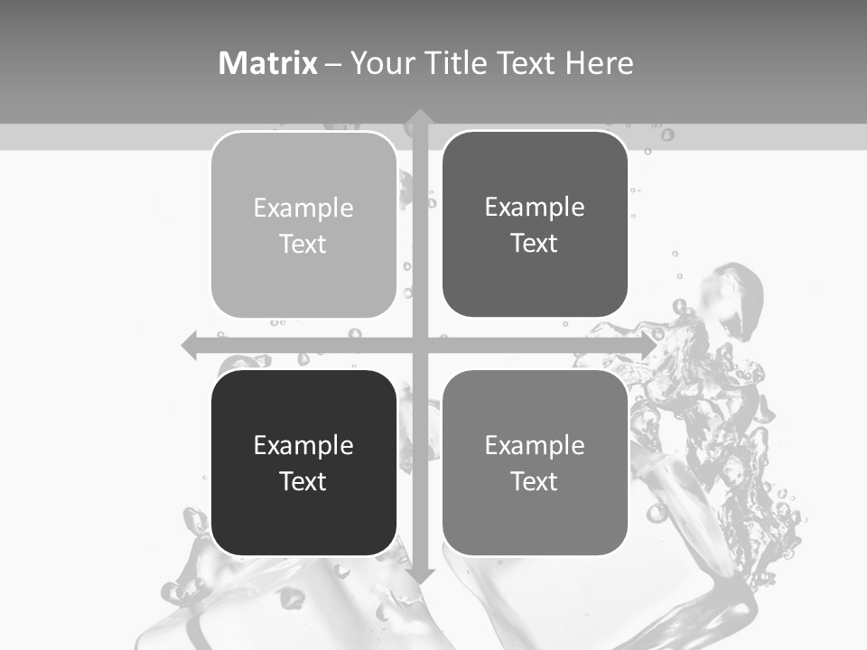 Glass Liquid Wet PowerPoint Template
