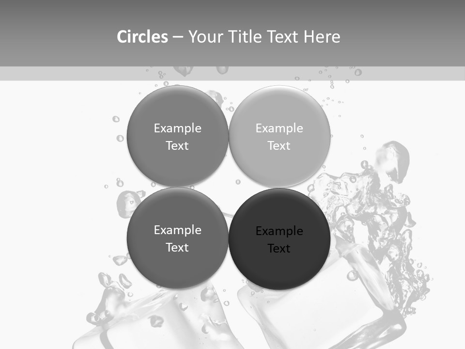 Glass Liquid Wet PowerPoint Template
