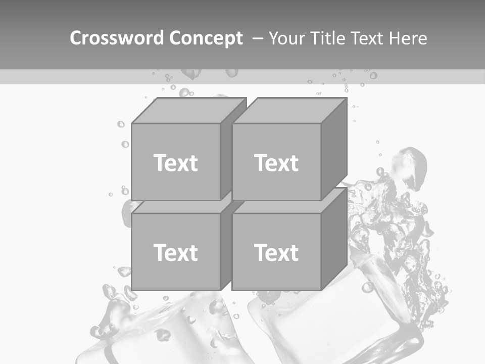 Glass Liquid Wet PowerPoint Template