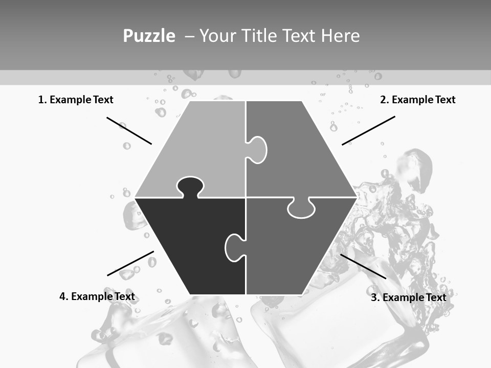 Glass Liquid Wet PowerPoint Template