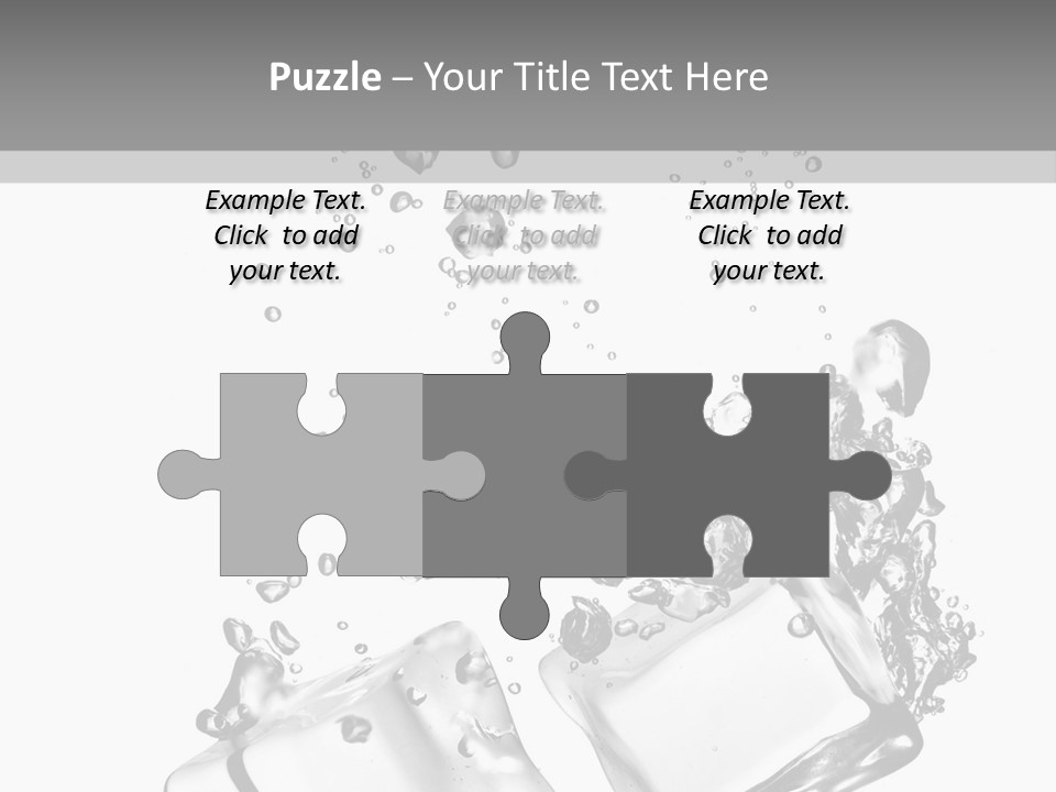 Glass Liquid Wet PowerPoint Template