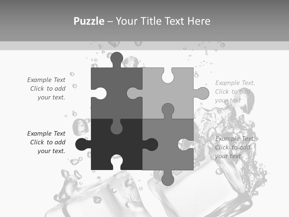 Glass Liquid Wet PowerPoint Template