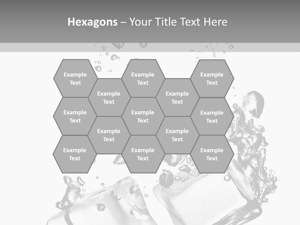 Glass Liquid Wet PowerPoint Template