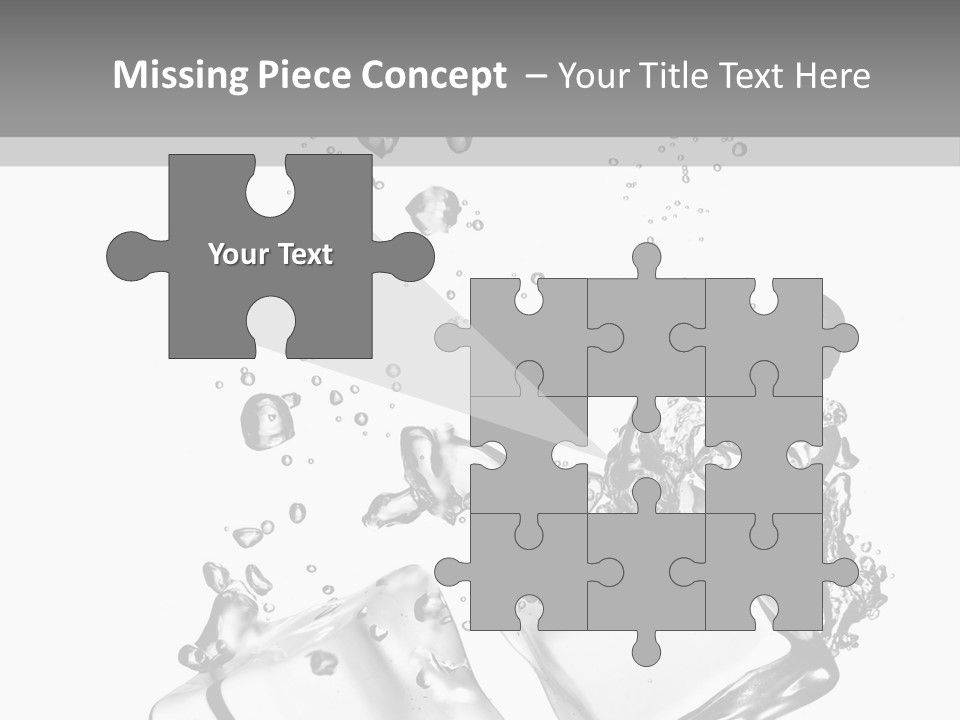 Glass Liquid Wet PowerPoint Template