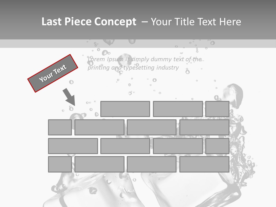Glass Liquid Wet PowerPoint Template