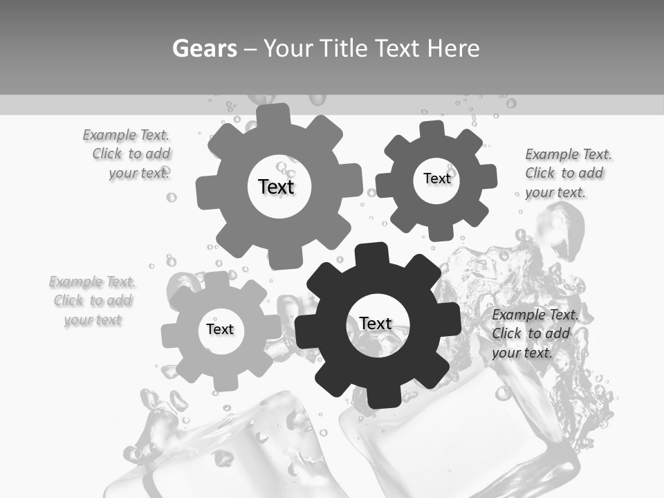 Glass Liquid Wet PowerPoint Template