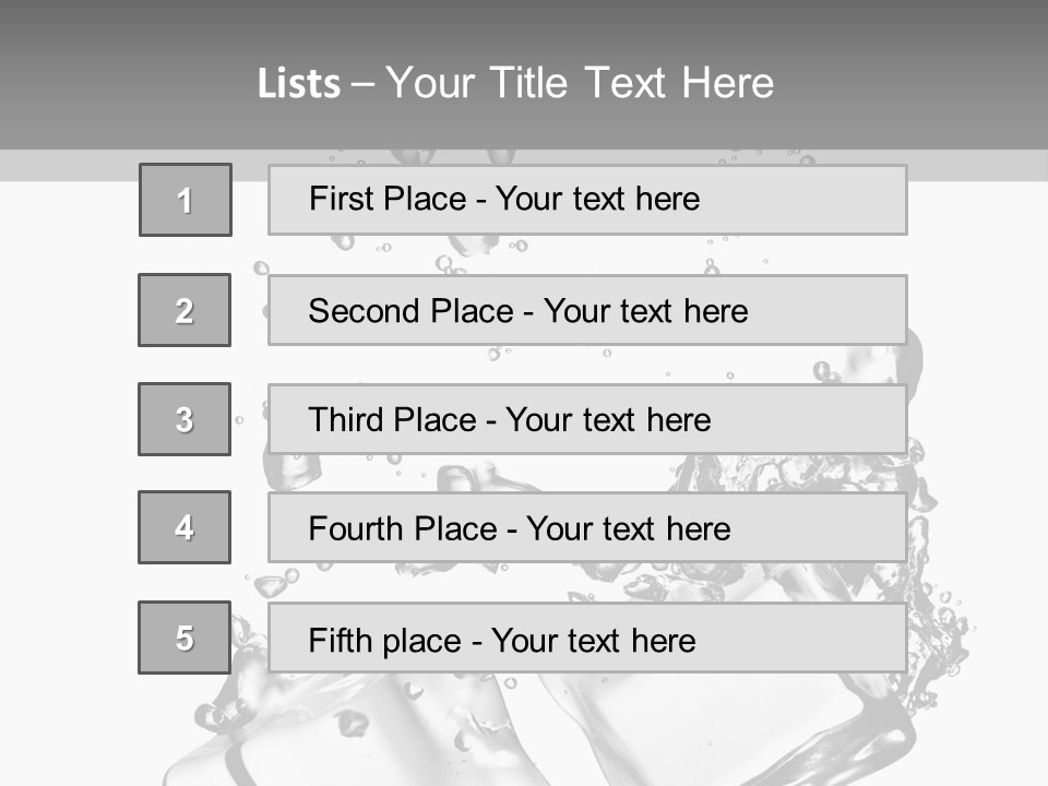 Glass Liquid Wet PowerPoint Template