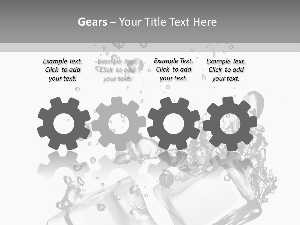 Glass Liquid Wet PowerPoint Template