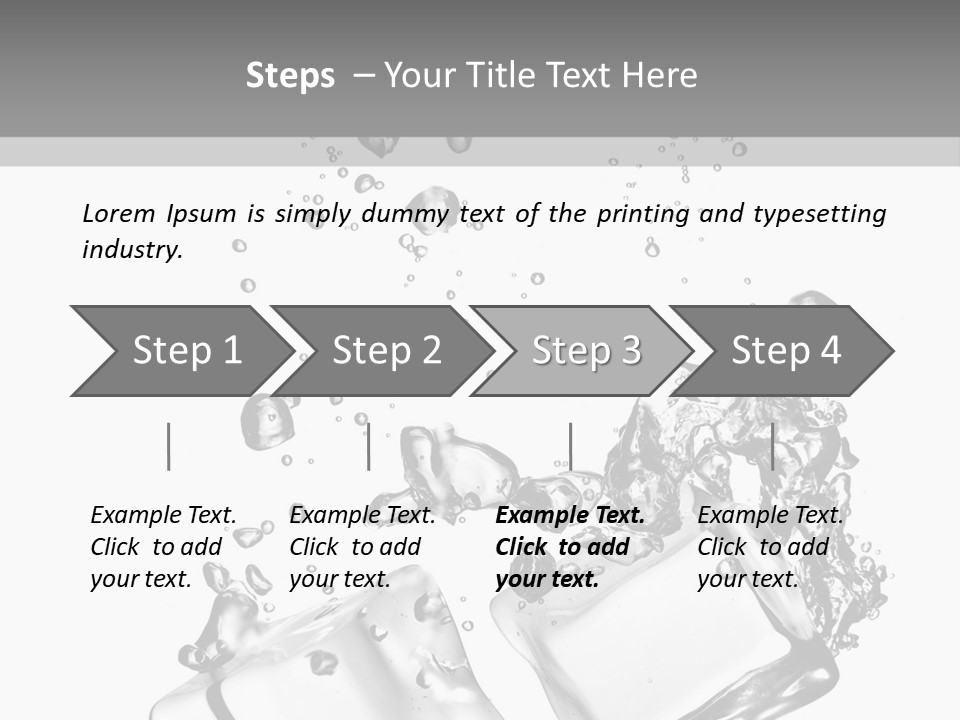 Glass Liquid Wet PowerPoint Template