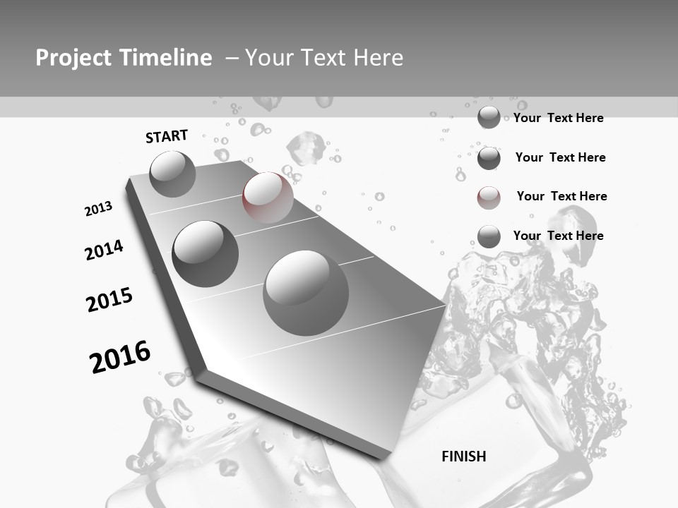 Glass Liquid Wet PowerPoint Template