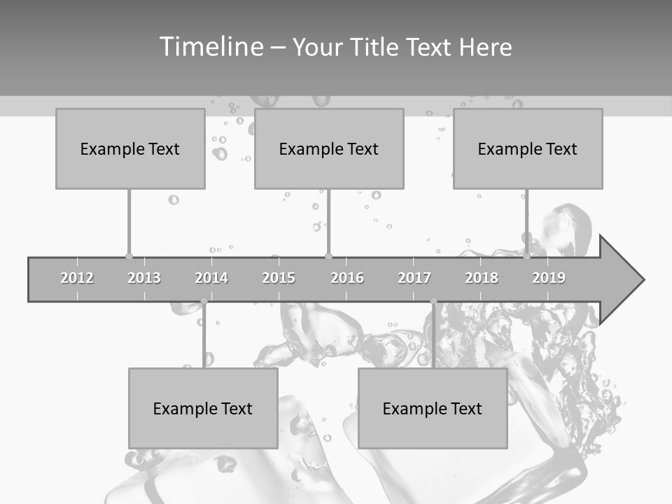 Glass Liquid Wet PowerPoint Template