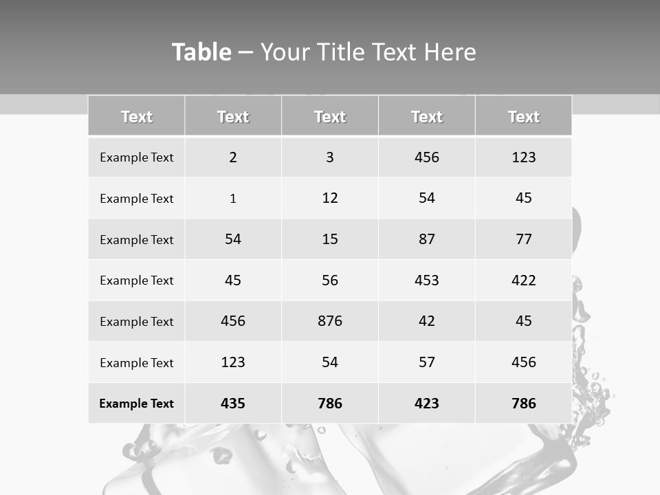 Glass Liquid Wet PowerPoint Template