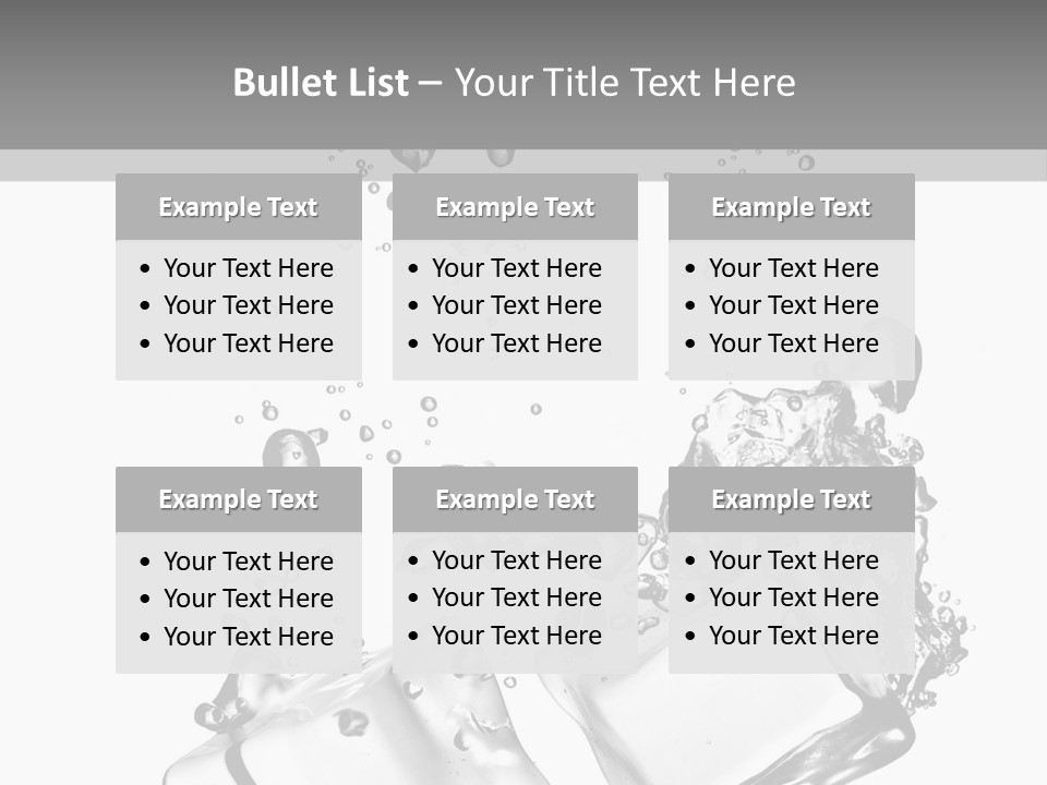 Glass Liquid Wet PowerPoint Template