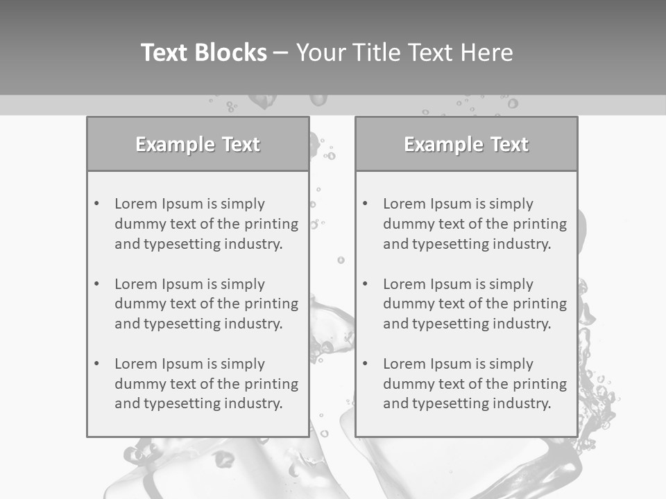 Glass Liquid Wet PowerPoint Template