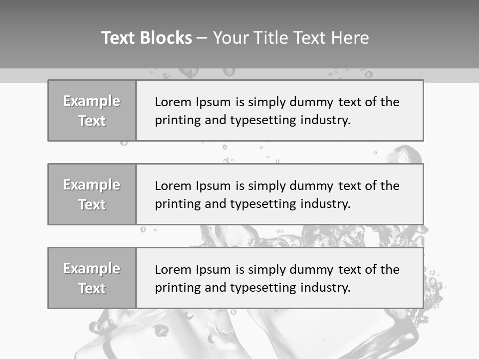 Glass Liquid Wet PowerPoint Template