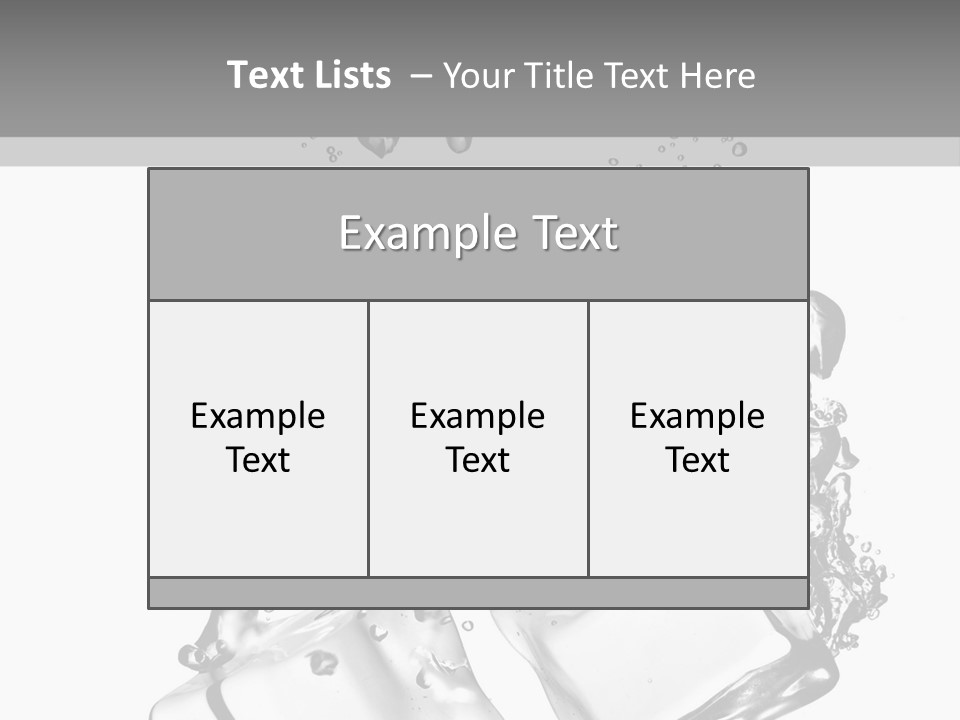 Glass Liquid Wet PowerPoint Template